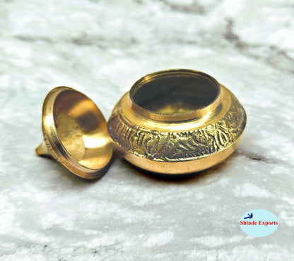 SHINDE EXPORTS brass sindur dani dibbi sindoor box dabbi for women