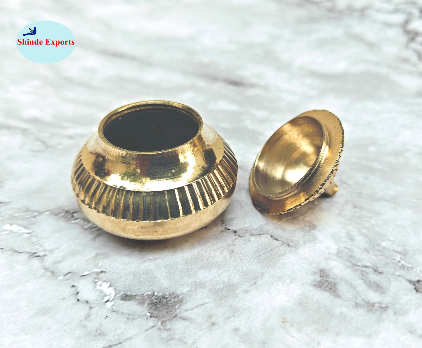 SHINDE EXPORTS brass sindur dani dibbi sindoor box dabbi for women