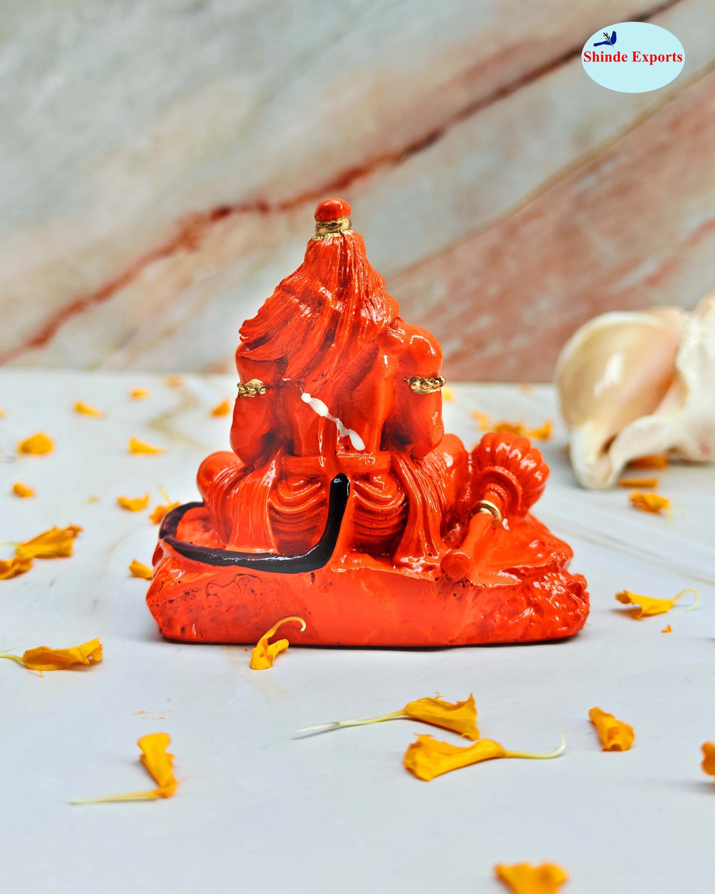 SHINDE EXPORTS Small Size Marble Hanuman Idol murti for car Dashboard Home puja