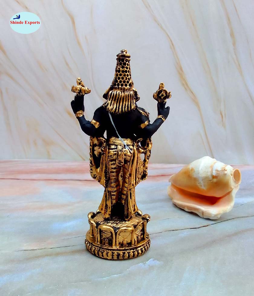 SHINDE EXPORTS Govinda Idol for car Dashboard/Balaji murti for car/tirupati Balaji murti/Balaji Statue for Pooja Room