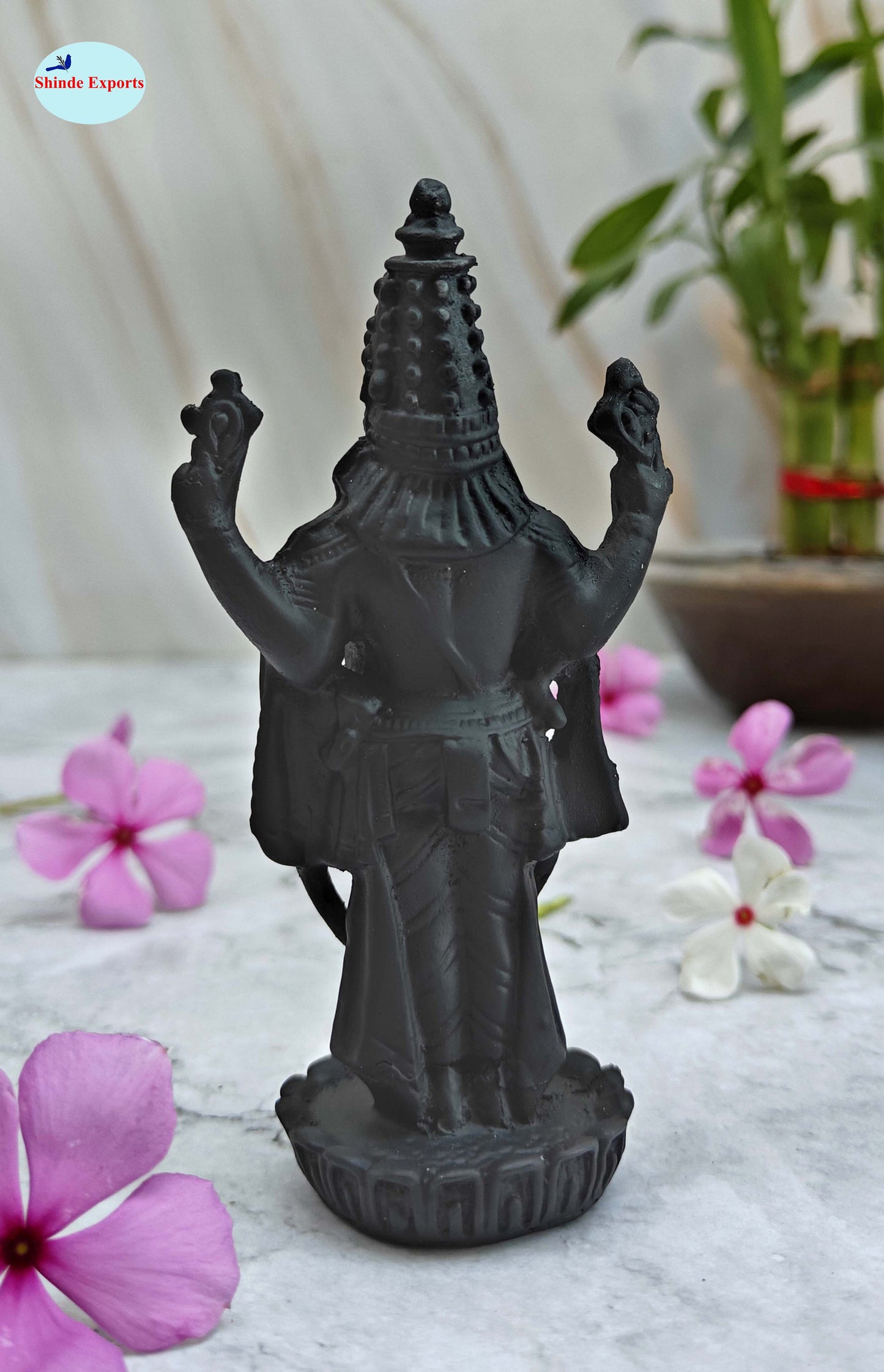 SHINDE EXPORTS Govinda Idol for car Dashboard/Balaji murti for car/tirupati Balaji murti/Balaji Statue for Pooja Room