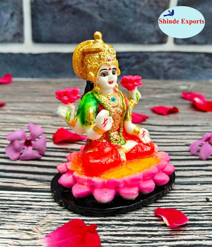 SHINDE EXPORTS Goddess laxmi Devi Marble murti Lakshmi Statue Idol for Home Pooja