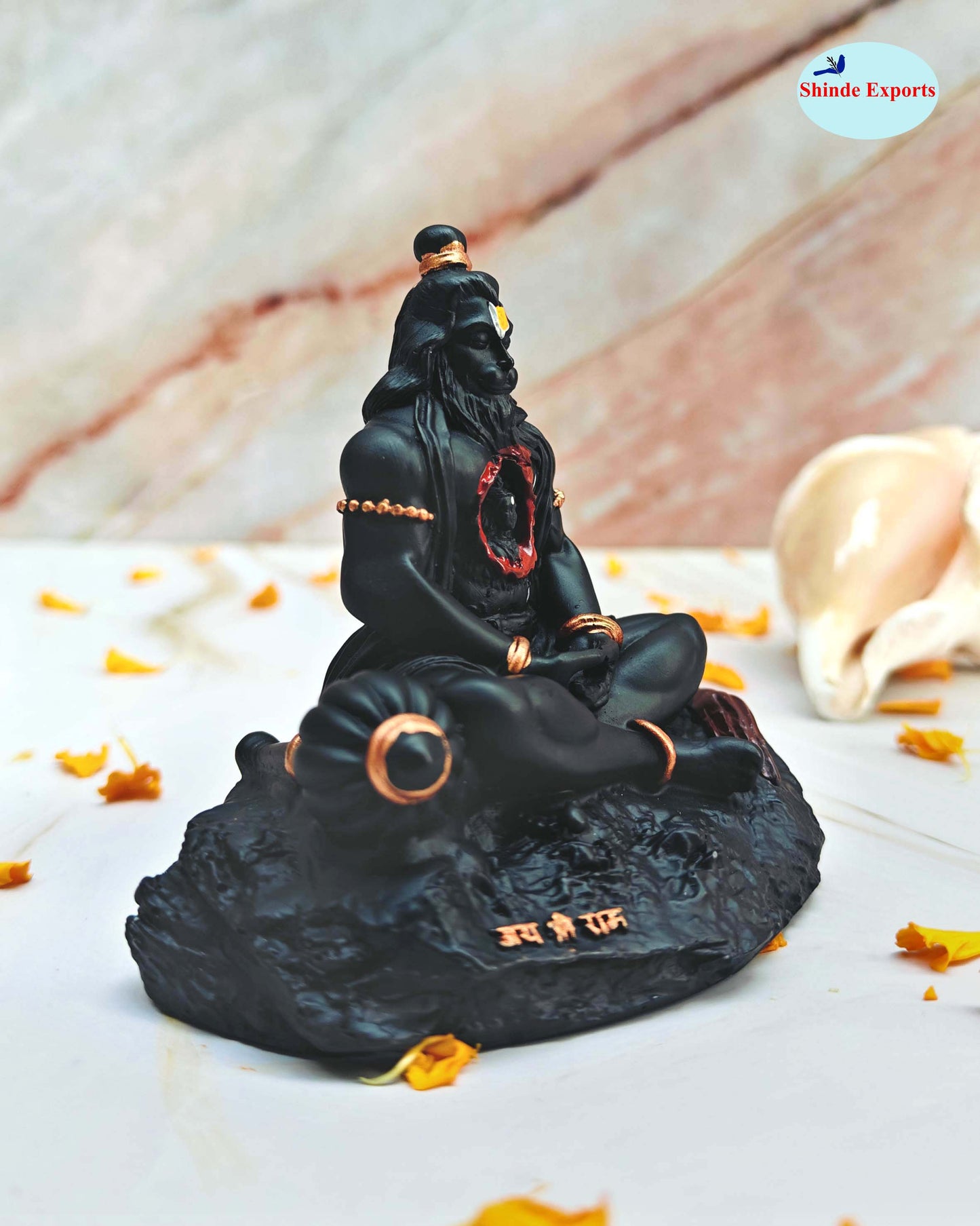 SHINDE EXPORTS Small Size Marble Hanuman Idol murti for car Dashboard Home puja