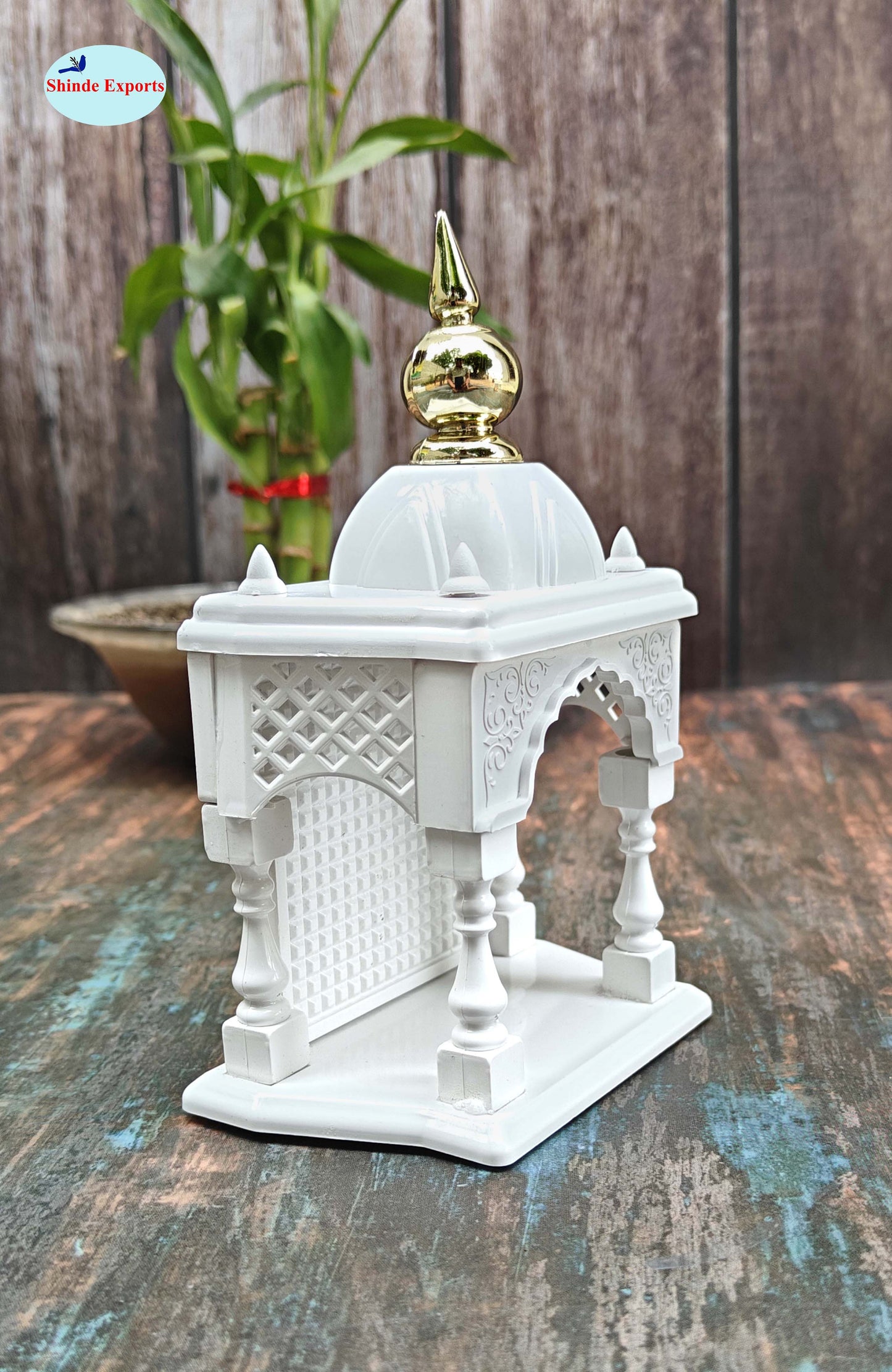 SHINDE EXPORTS Temple for car Dashboard Stand 6 inches