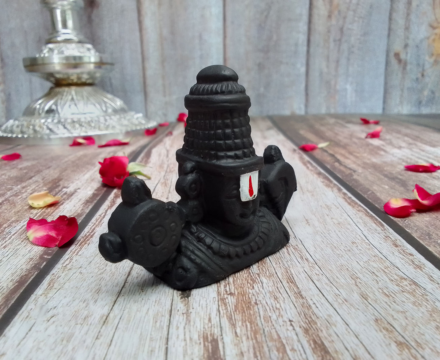 SHINDE EXPORTS Govinda Idol for car Dashboard/Balaji murti for car/tirupati Balaji murti/Balaji Statue for Pooja Room