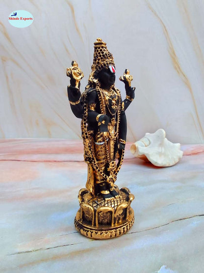 SHINDE EXPORTS Govinda Idol for car Dashboard/Balaji murti for car/tirupati Balaji murti/Balaji Statue for Pooja Room