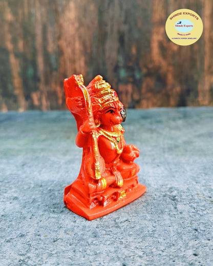 SHINDE EXPORTS small size marble hanuman idol murti for car dashboard home puja