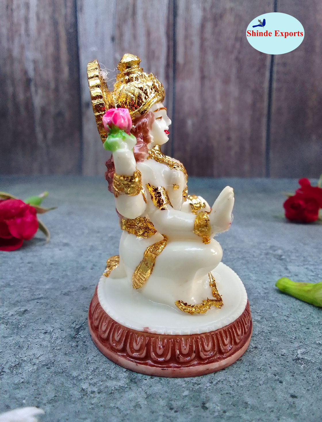 SHINDE EXPORTS Goddess laxmi Devi Marble murti Lakshmi Statue Idol for Home Pooja