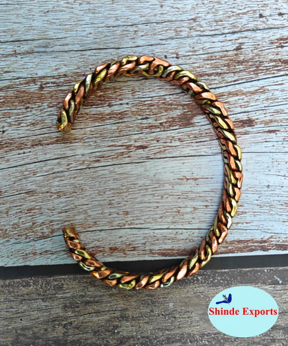 SHINDE EXPORTS pure original copper tamba kada bracelet for men and women boys