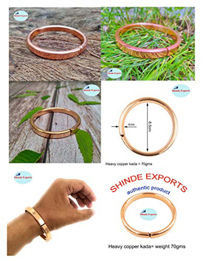 SHINDE EXPORTS pure copper kada bracelets for men and women