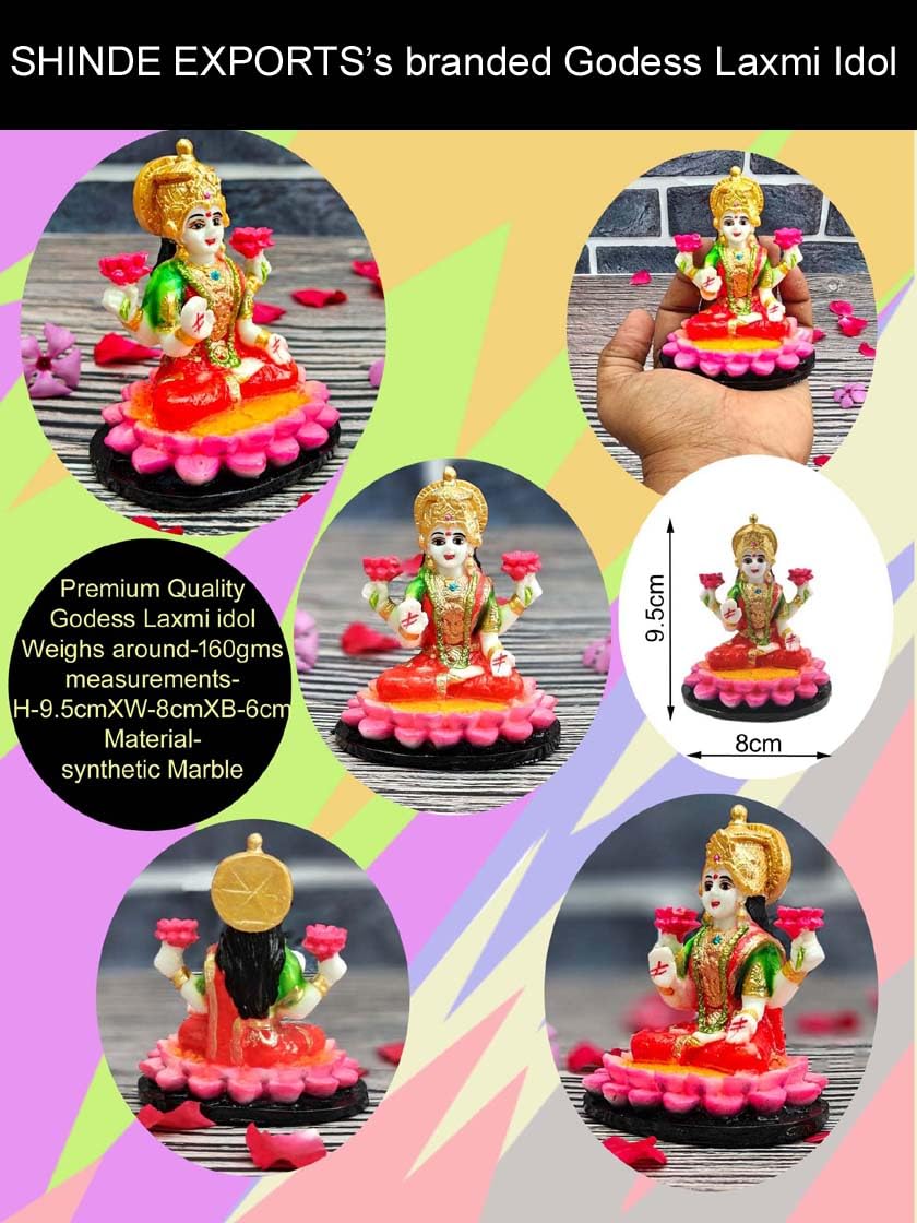 SHINDE EXPORTS Goddess laxmi Devi Marble murti Lakshmi Statue Idol for Home Pooja
