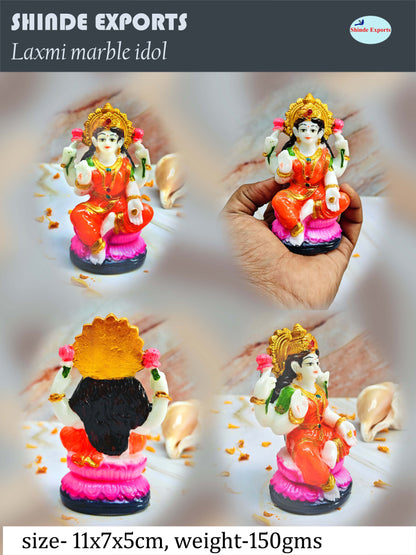 SHINDE EXPORTS Goddess laxmi Devi Marble murti Lakshmi Statue Idol for Home Pooja