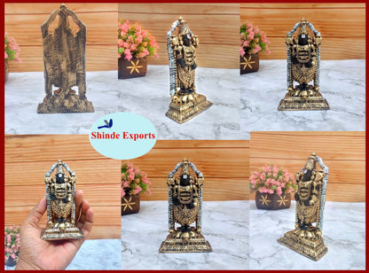 SHINDE EXPORTS Govinda Idol for car Dashboard/Balaji murti for car/tirupati Balaji murti/Balaji Statue for Pooja Room