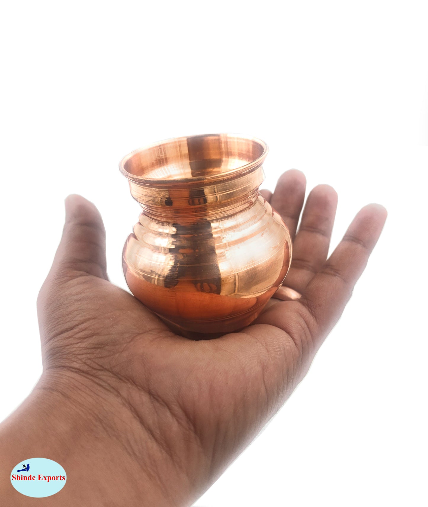 SHINDE EXPORTS Small Size Copper tamba lota Kalash for puja Drinking Water Pooja