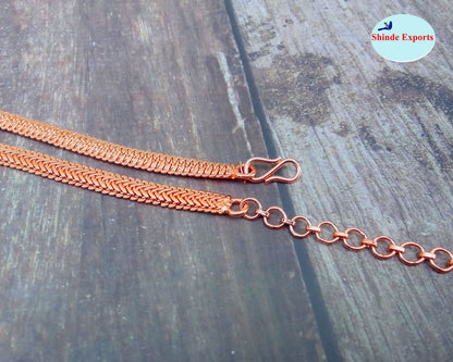 SHINDE EXPORTS traditional copper chain vaddanam waist belt kamar jewellery kamarband for women wedding saree kamarbandh kamarpatta
