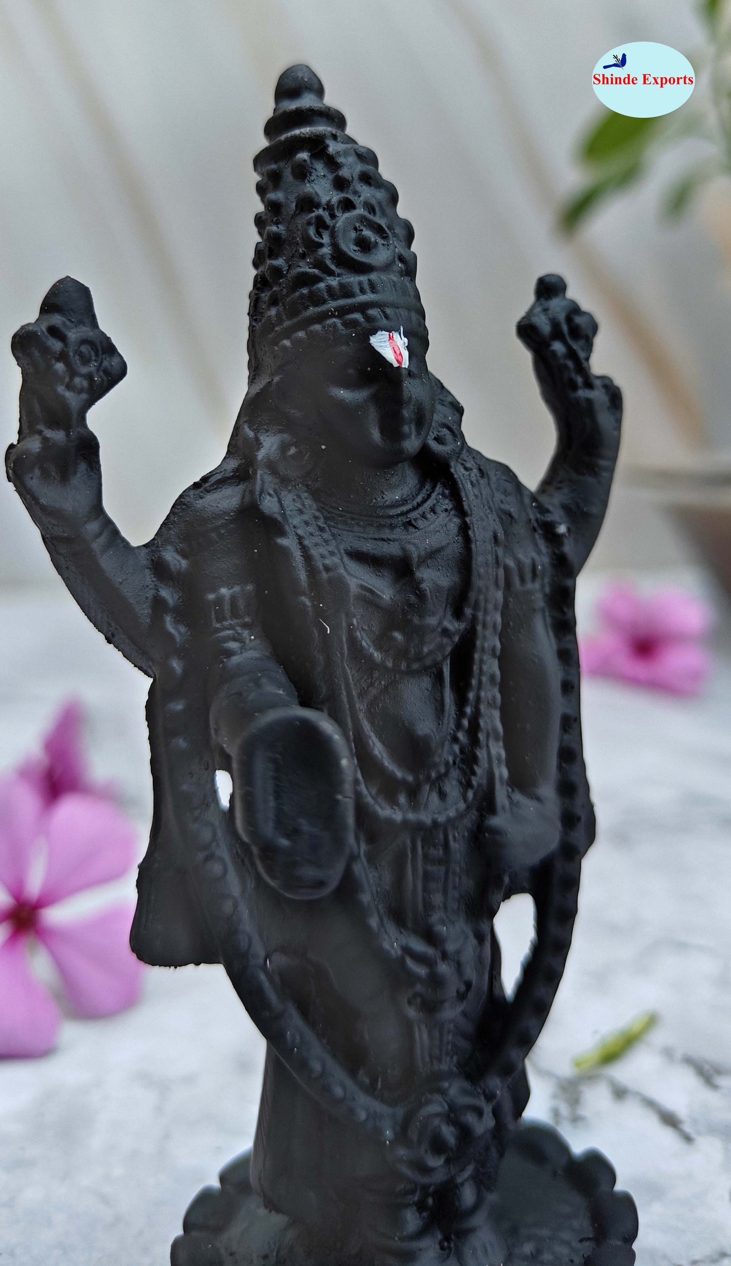 SHINDE EXPORTS Govinda Idol for car Dashboard/Balaji murti for car/tirupati Balaji murti/Balaji Statue for Pooja Room