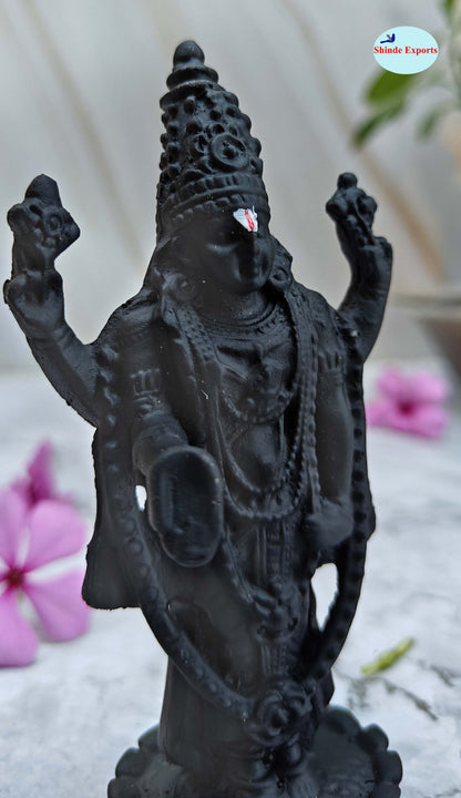 SHINDE EXPORTS Govinda Idol for car Dashboard/Balaji murti for car/tirupati Balaji murti/Balaji Statue for Pooja Room