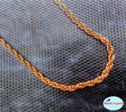 SHINDE EXPORTS pure copper necklace hasli neck chain for women (Design 6)